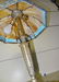 Carmel Slag Table Lamp w/ Palm Tree Design - 5