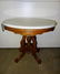 Victorian Marble Top Oval Table