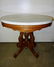 Victorian Marble Top Oval Table - 2
