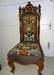 Tall Back Needle Point Victorian Chair
