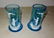 2 Mary Gregory Blue Handled Mugs