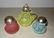 3 Opalescent Victorian Glass