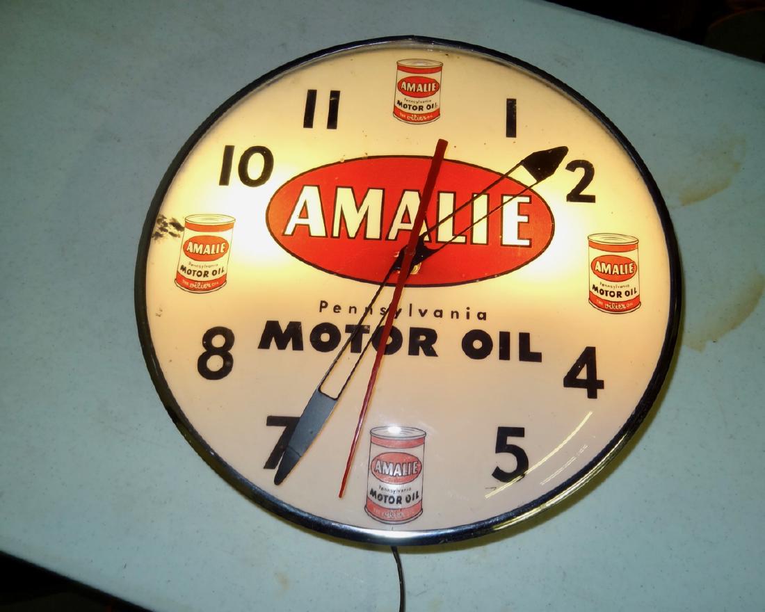 Amalie Motor Oil Clock
