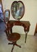 Cinderella Vanity w/Heart Shape Mirrored Matching Stool