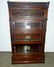 Rare Ideal Mahogany Leaded Glass Stacking Bookcase