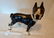 Cast Iron Dog Door Stop in Good old Paint