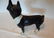 Cast Iron Dog Door Stop in Good old Paint - 2