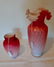 Two Victorian Quilted Pattern Vases