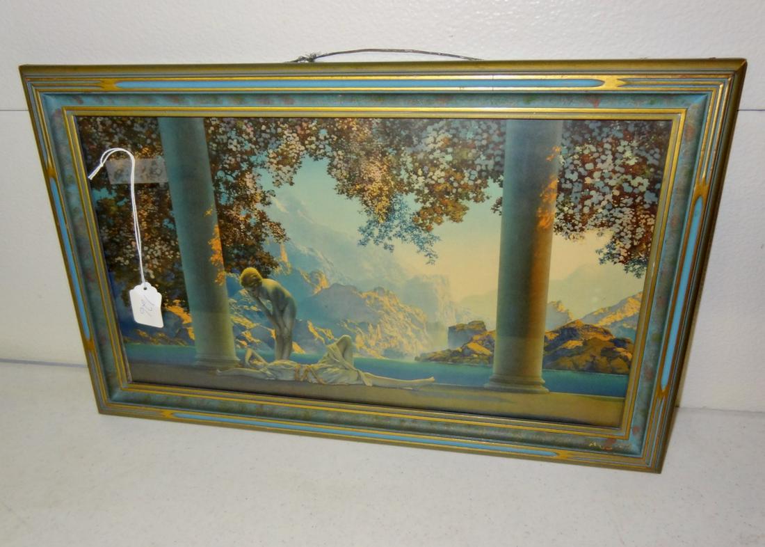 "Daybreak" Maxfield Parrish: In Original Frame, 20" by 12"