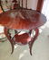 Carved Mahogany Lamp Table