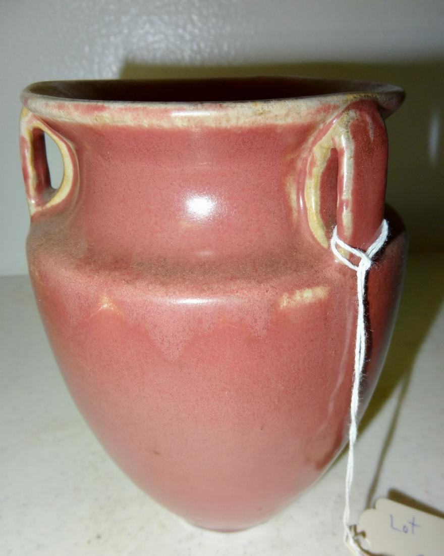 Fulper Pottery Vase: 6 1/2" Tall X 5" Round w/ 3 Handles-Has the Original Receipt of Purchase