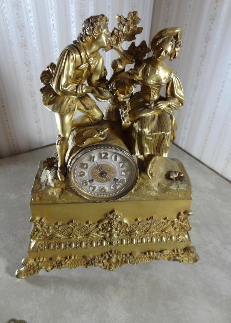 Large French Bronze Clock (1 of 3)