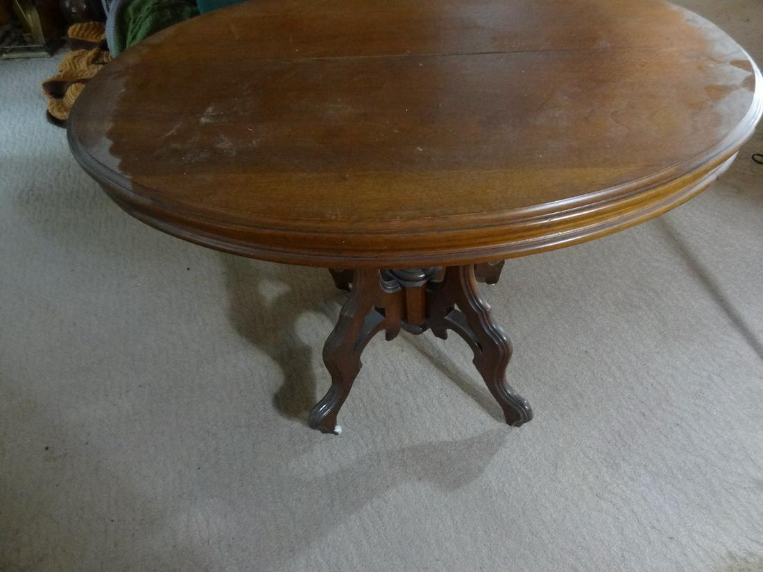 Large Victorian Walnut Oval Parlor (1 of 2)