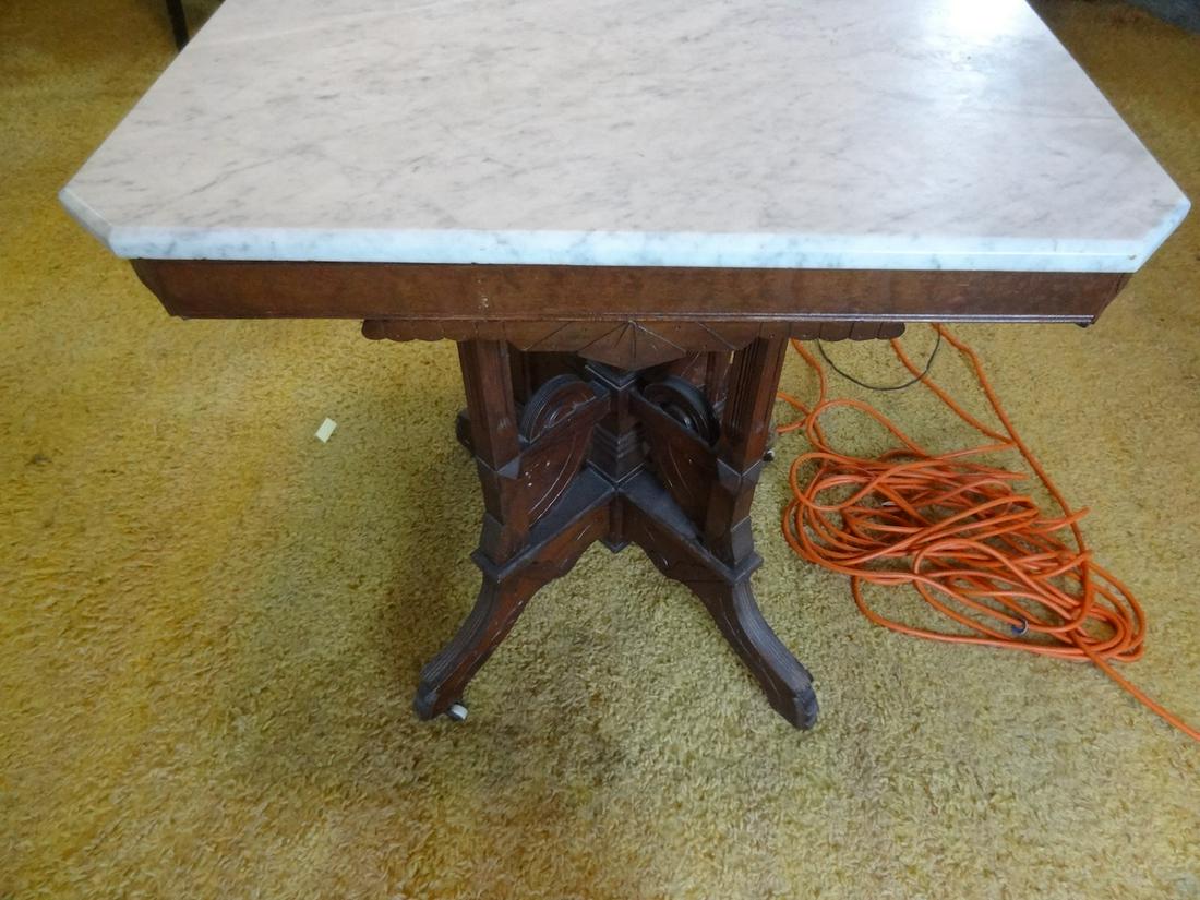 Victorian marble top table (1 of 2)