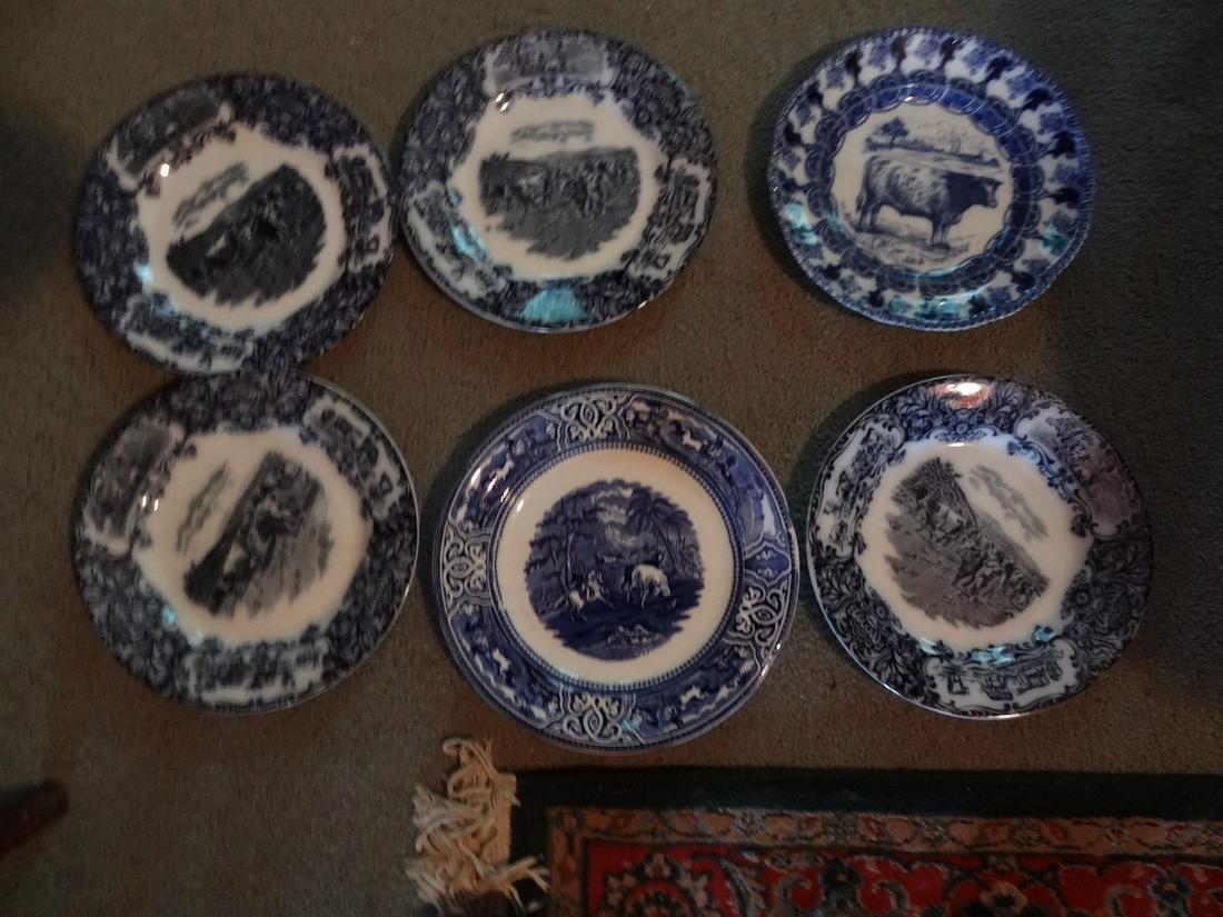 6 early Wedgewood cow plates (1 of 5)