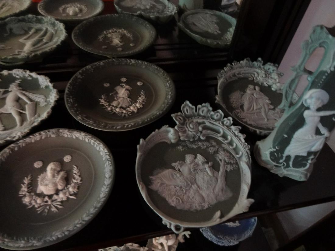 9 Jasperware plaques and one base (1 of 1)