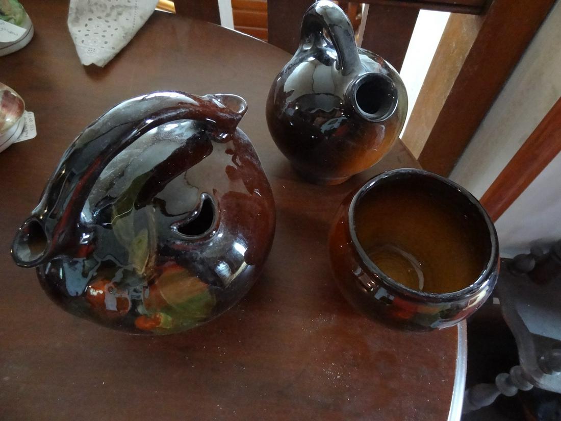 3 pieces early Weller Pottery (1 of 3)