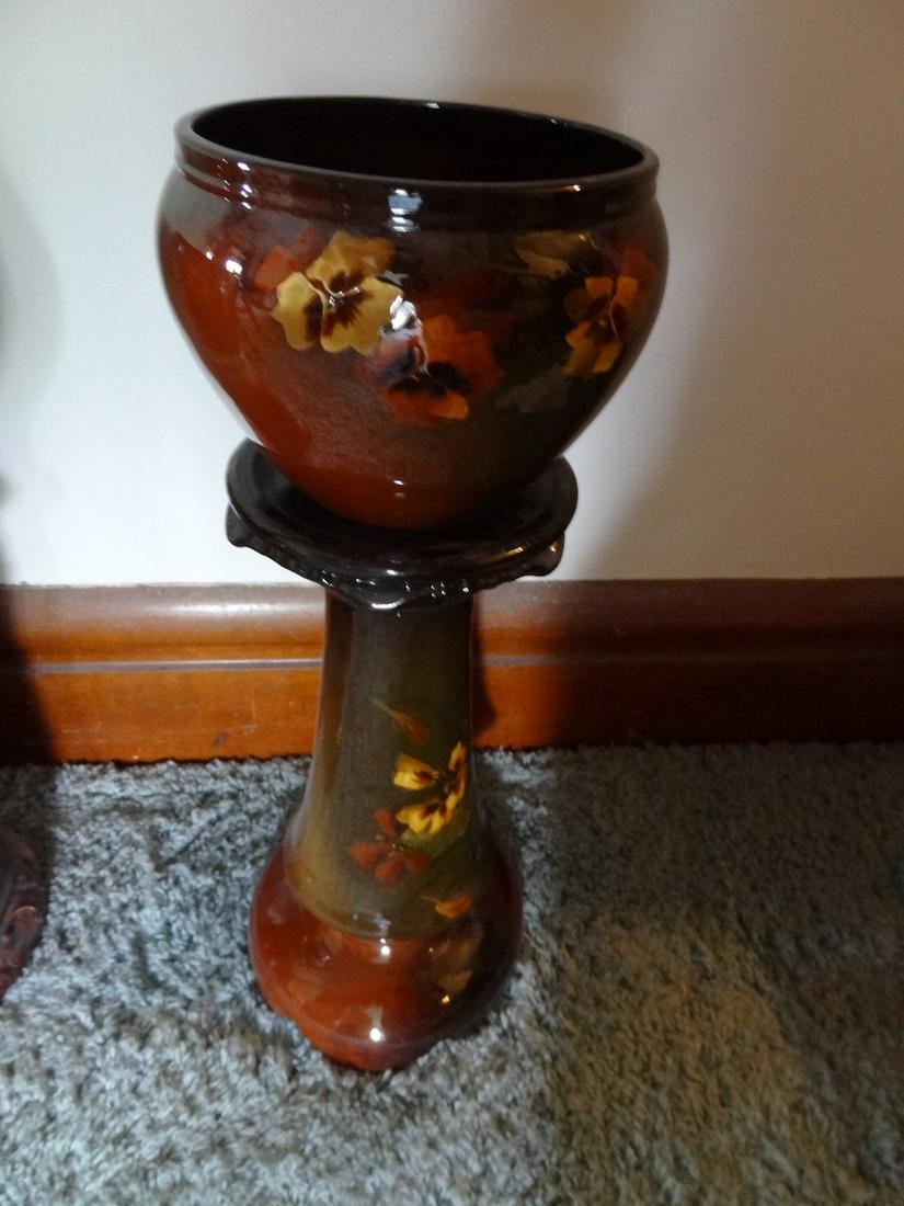 Large Weller Jardenier and Pedestal (1 of 2)