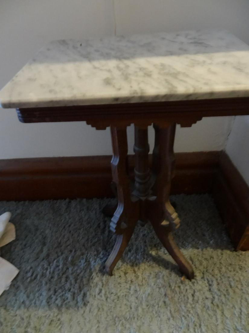Small Eastlake marble top table (1 of 2)