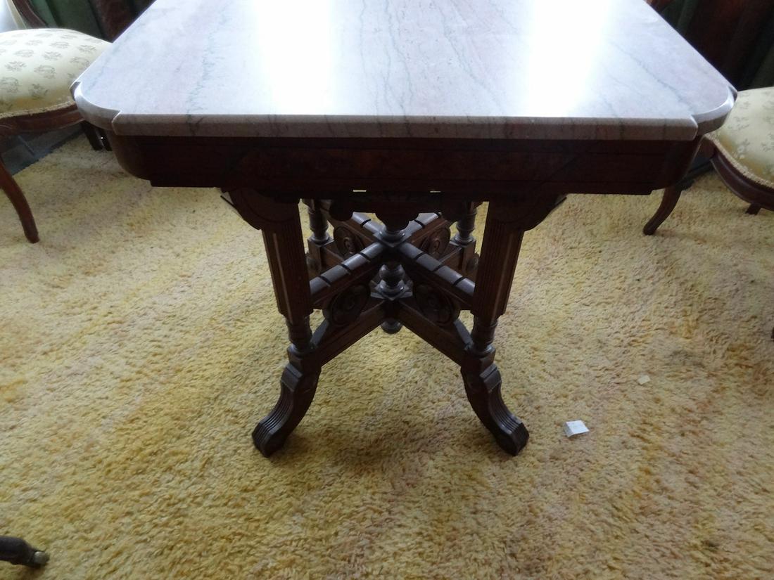 Eastlake marble top table (1 of 3)