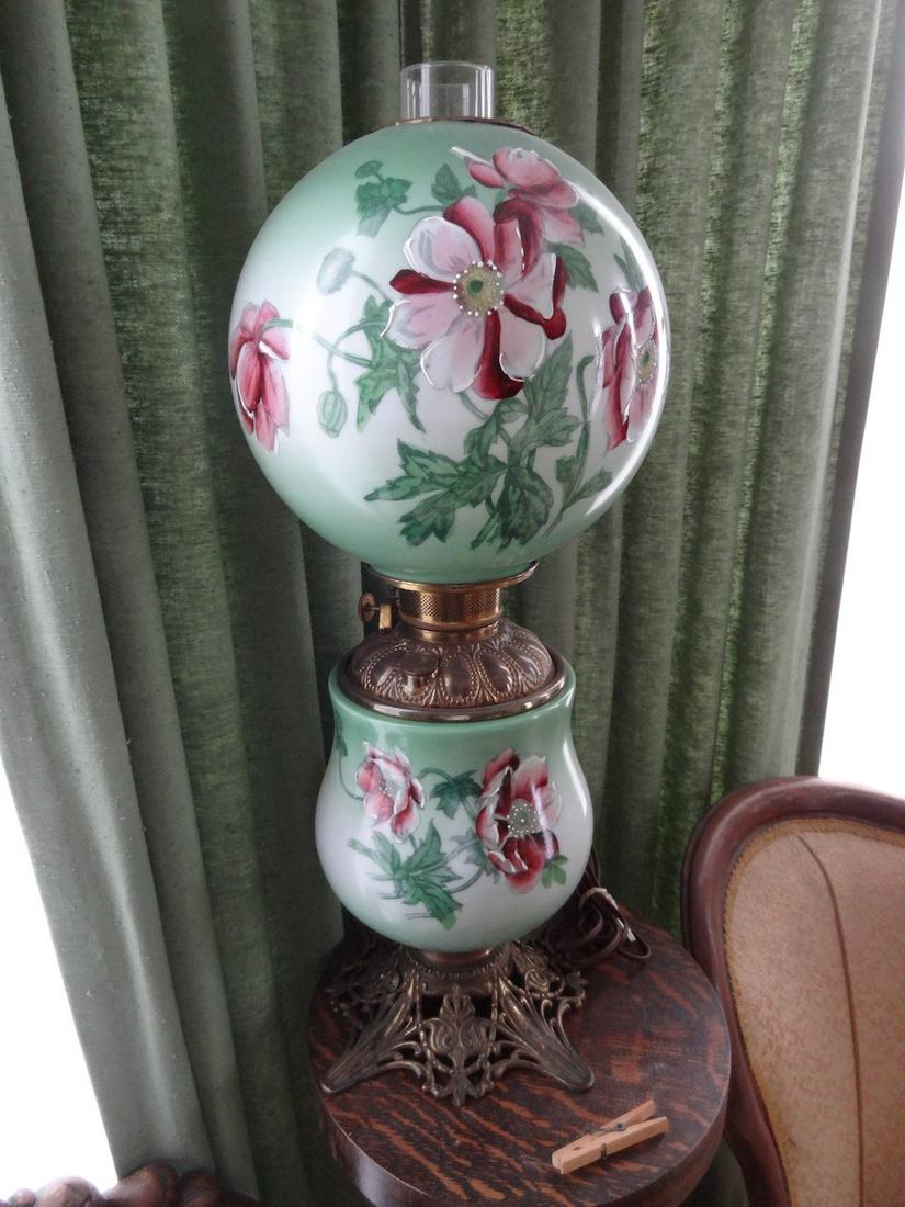 GWTW lamp with painted shade (1 of 2)