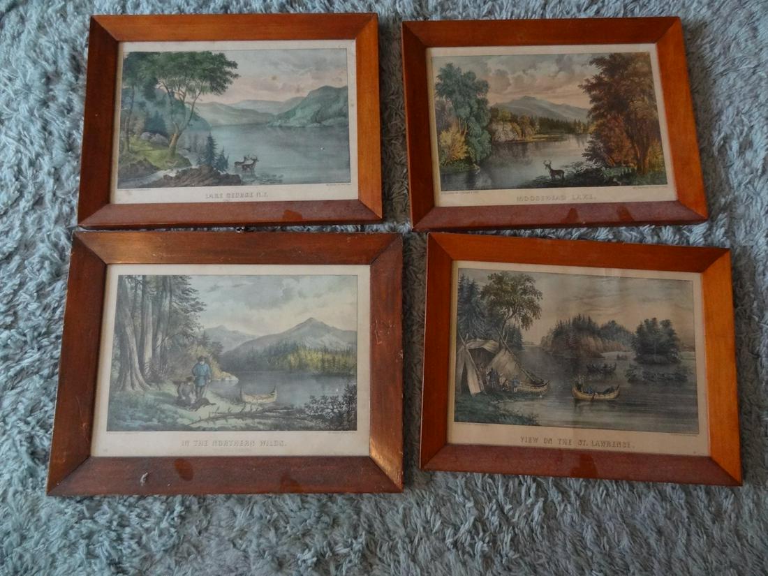 group of 4 framed Currier & Ives (1 of 5)