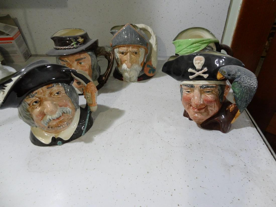 5 Royal Doulton large Toby mugs (1 of 1)