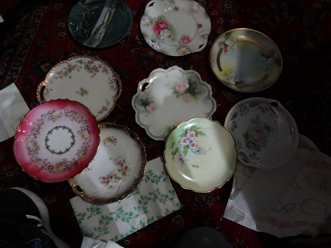 9 hand painted serving plates (1 of 2)