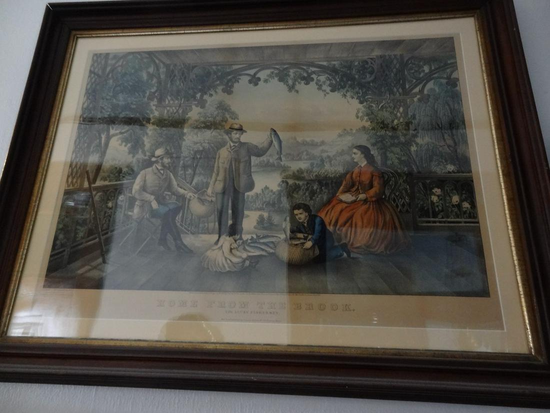 Large Currier & Ives lithograph (1 of 2)