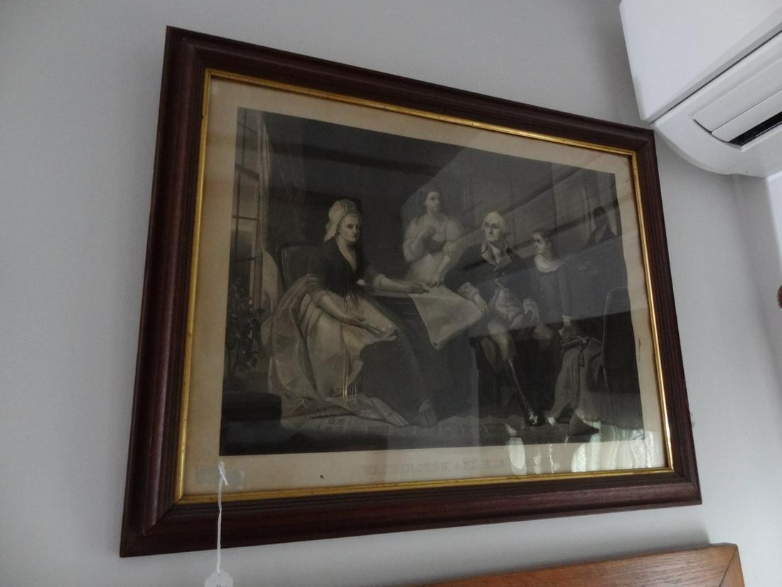 Currier and Ives "Washington and his Family" (1 of 3)
