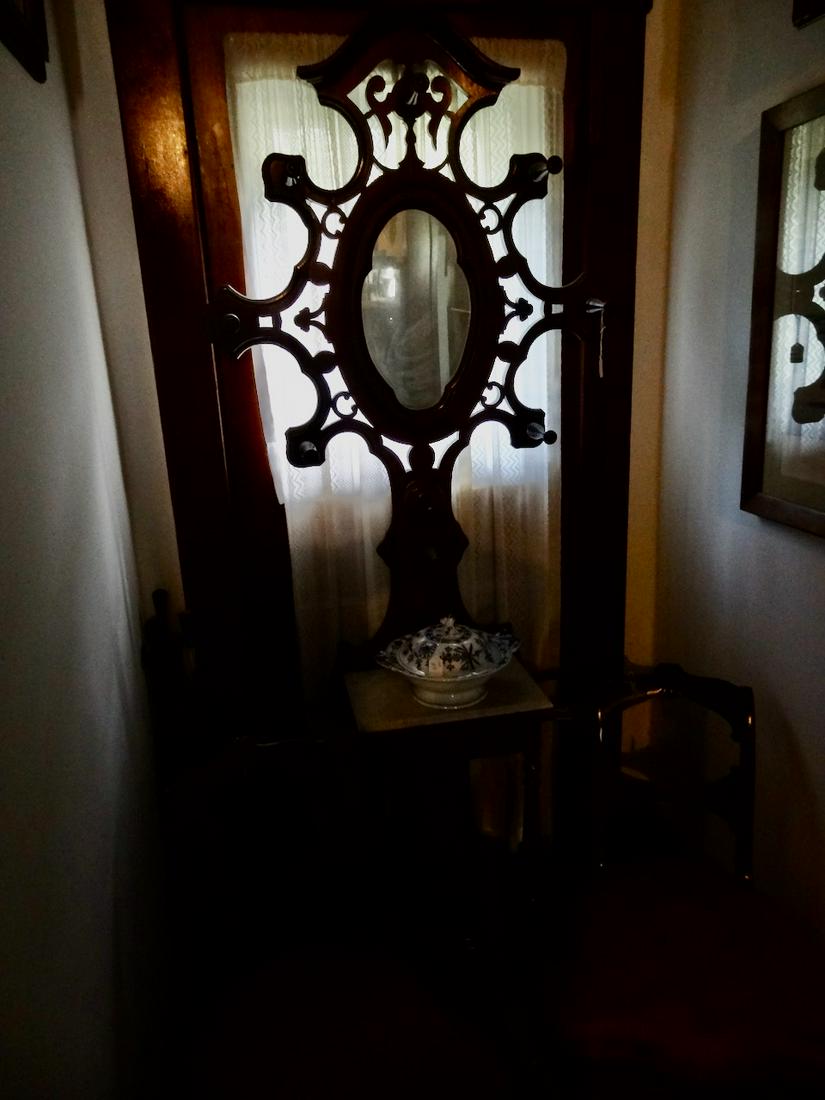 Victorian marble top hall tree (1 of 4)