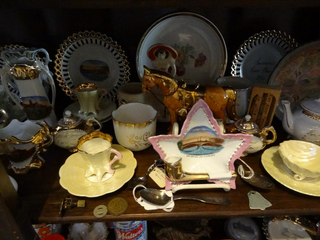 Shelf lot of EAU CLAIRE, Wisc advert pieces: Approx. 30 some pieces
