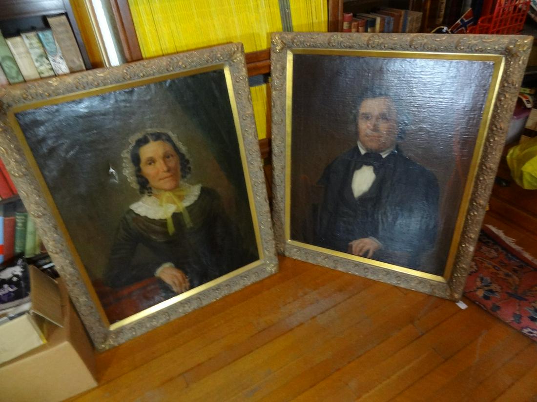 2 large portraits of a man & a woman (1 of 3)