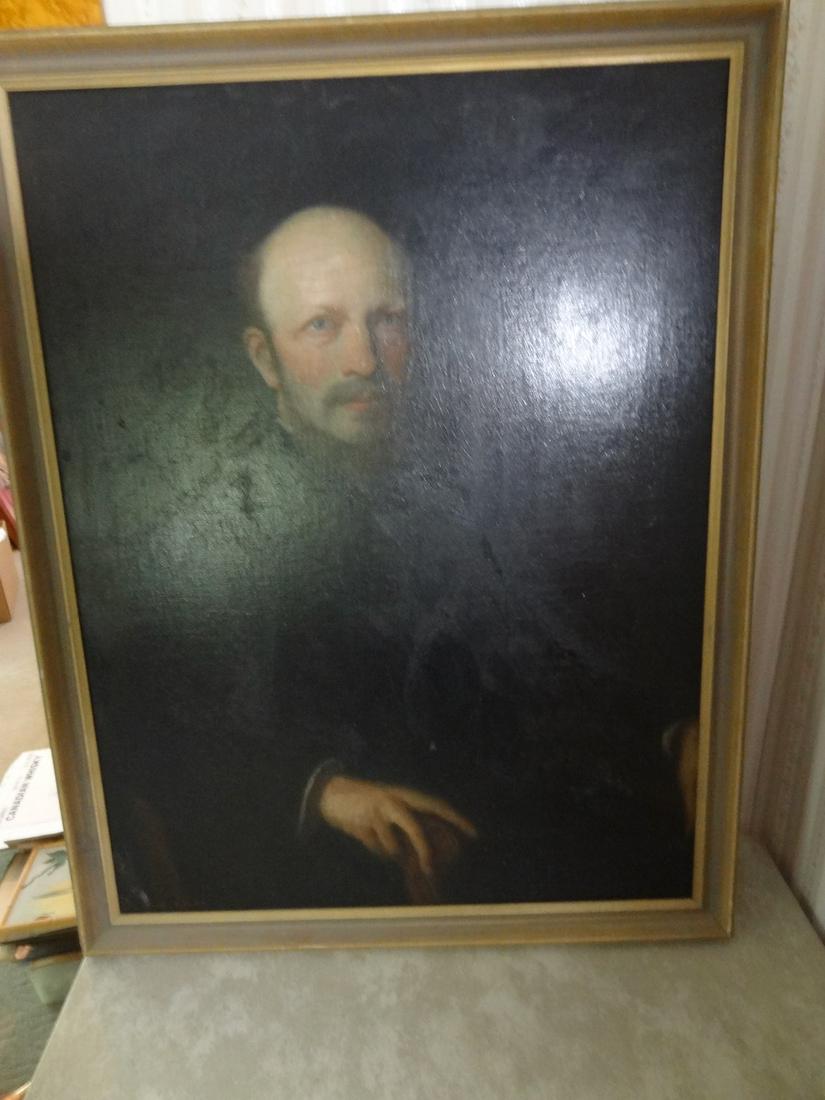 Large Oil on Canvas Portrait Felix Alder (1 of 3)