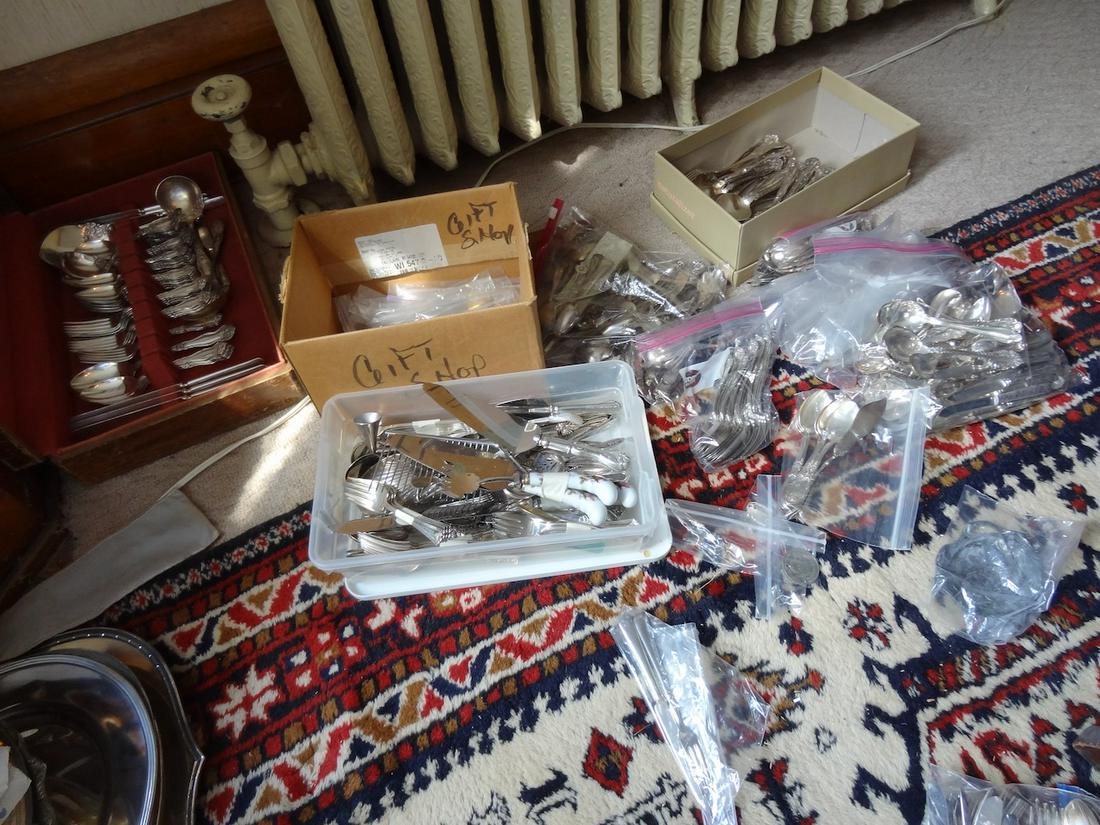 Large lot of silverplate flatware (1 of 6)