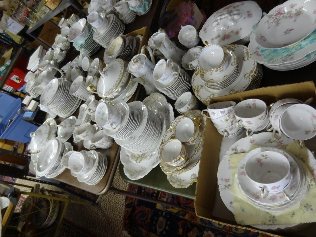 2 Full Tables of Haviland Limoge Serving Pieces (1 of 3)