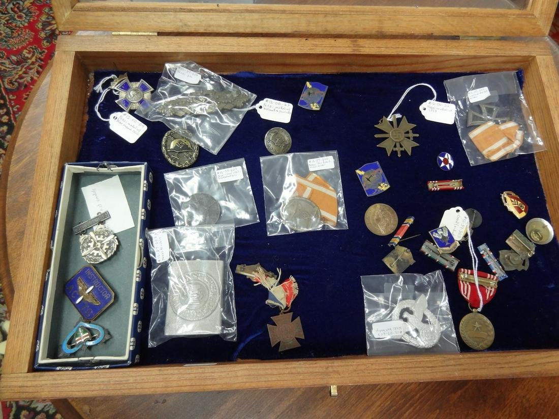 show case of military items (1 of 5)