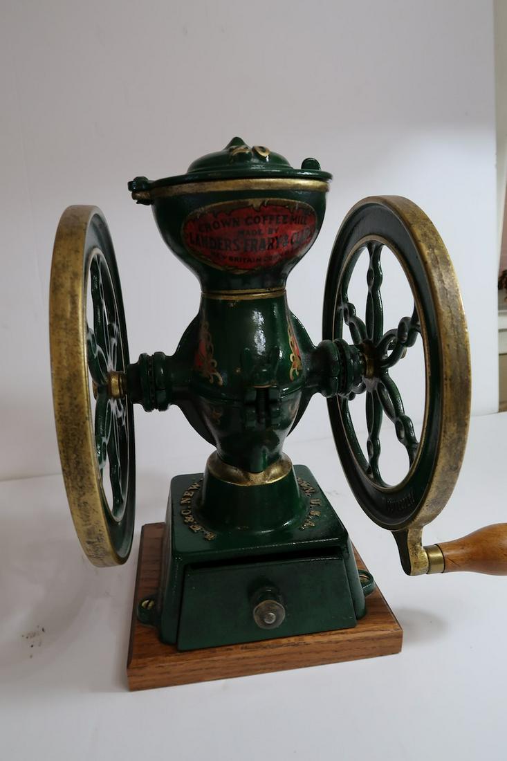 Nice Landers Frary & Clark Country Store Coffee Grinder: 13" Tall X 8 1/2" Round