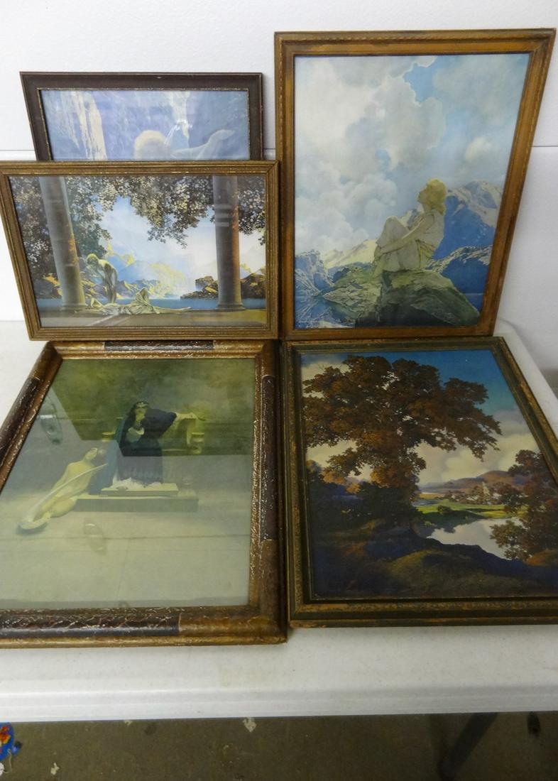 5 Maxfield Parrish Prints: Largest 18" X 15"