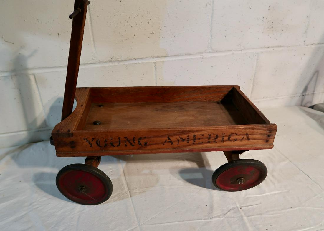 Small Young America Coaster Wagon: 24" X 9" Tall