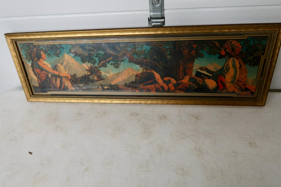 Maxfield Parrish Framed Print: 31 1/2" X 9 1/2"