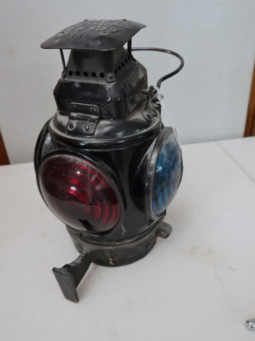 Adlake Railroad Lantern w/original Kerosene Lamp inside (1 of 3)