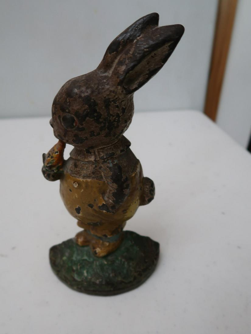 Cast Iron Bunny Doorstop: 9 1/2" Tall 5" Wide