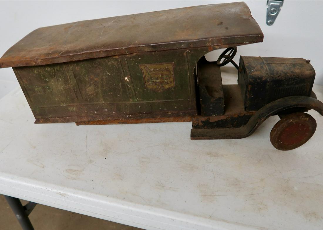 Buddy L Railway Express Truck: 27" Long X 11" High X 8" Wide