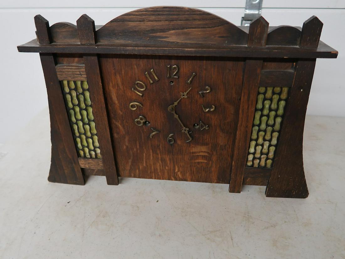Mission Oak Mantle Clock (1 of 4)