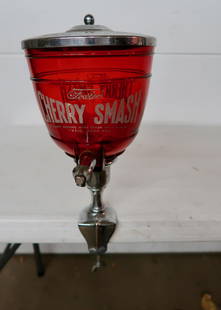 Cherry Smash Dispenser Counter Top: Dispenser 19" Tall x 8" Round