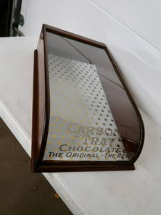 Carson's Tray Chocolate's Counter Top Showcase: 24 x 14 x 6" tall.