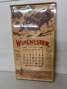 Winchester 1960 Calendar: shrink wrapped, 15" x 28" tall