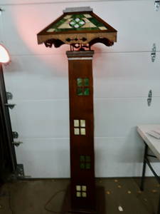 Rare Mission Oak Floor Lamp