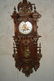 116: Fabulous Decorated Oak and Brass German Wall Clock